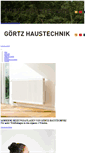 Mobile Screenshot of goertz-haustechnik.de